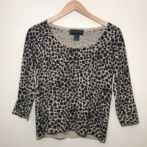 August Silk Leopard Top